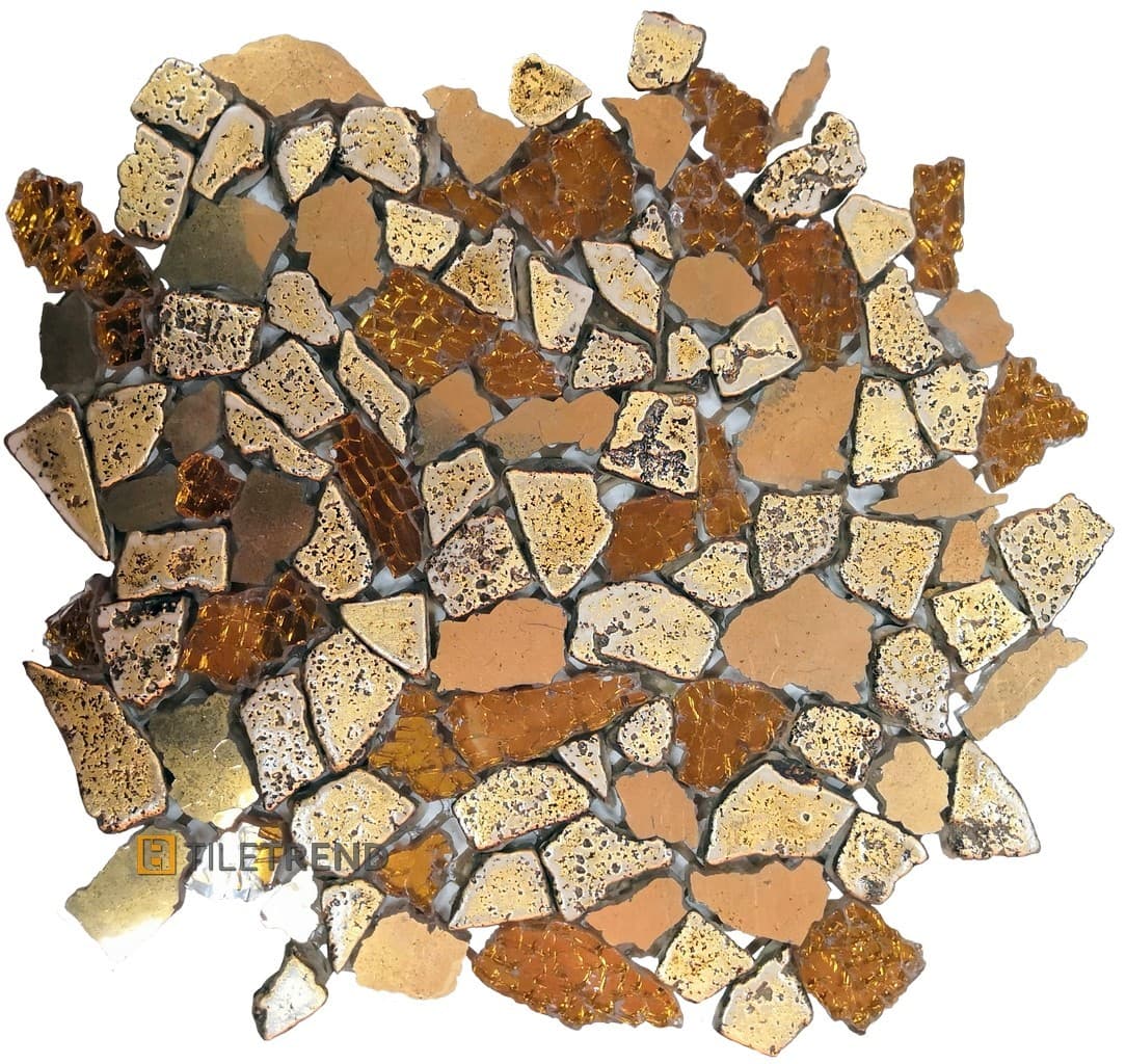 Каменная мозаика Petra Antiqua Bits Gold Antiqua (со стеклом).