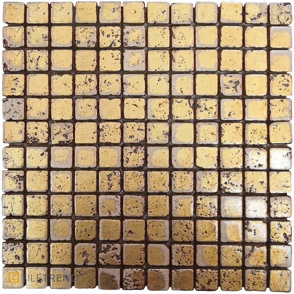 Каменная мозаика Petra Antiqua Impero Oro 2.5x2.5 см.
