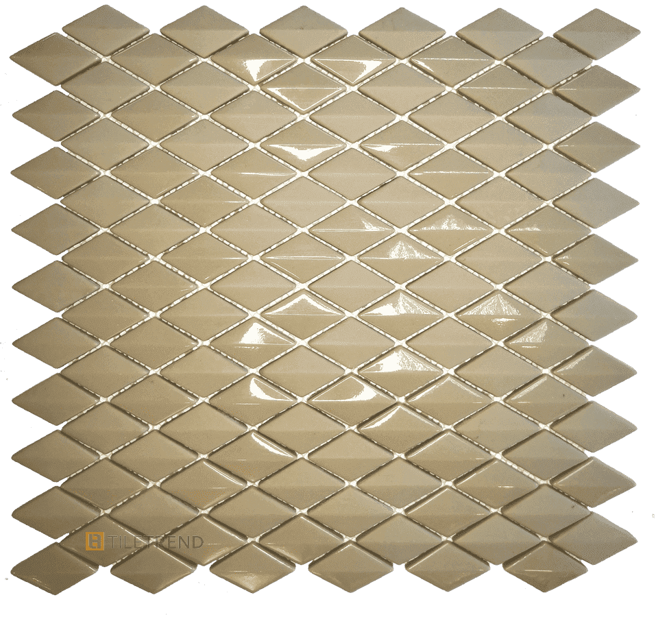 Стеклянная мозаика Lace 2 Rombo Taupe 29.6x30.9 cm