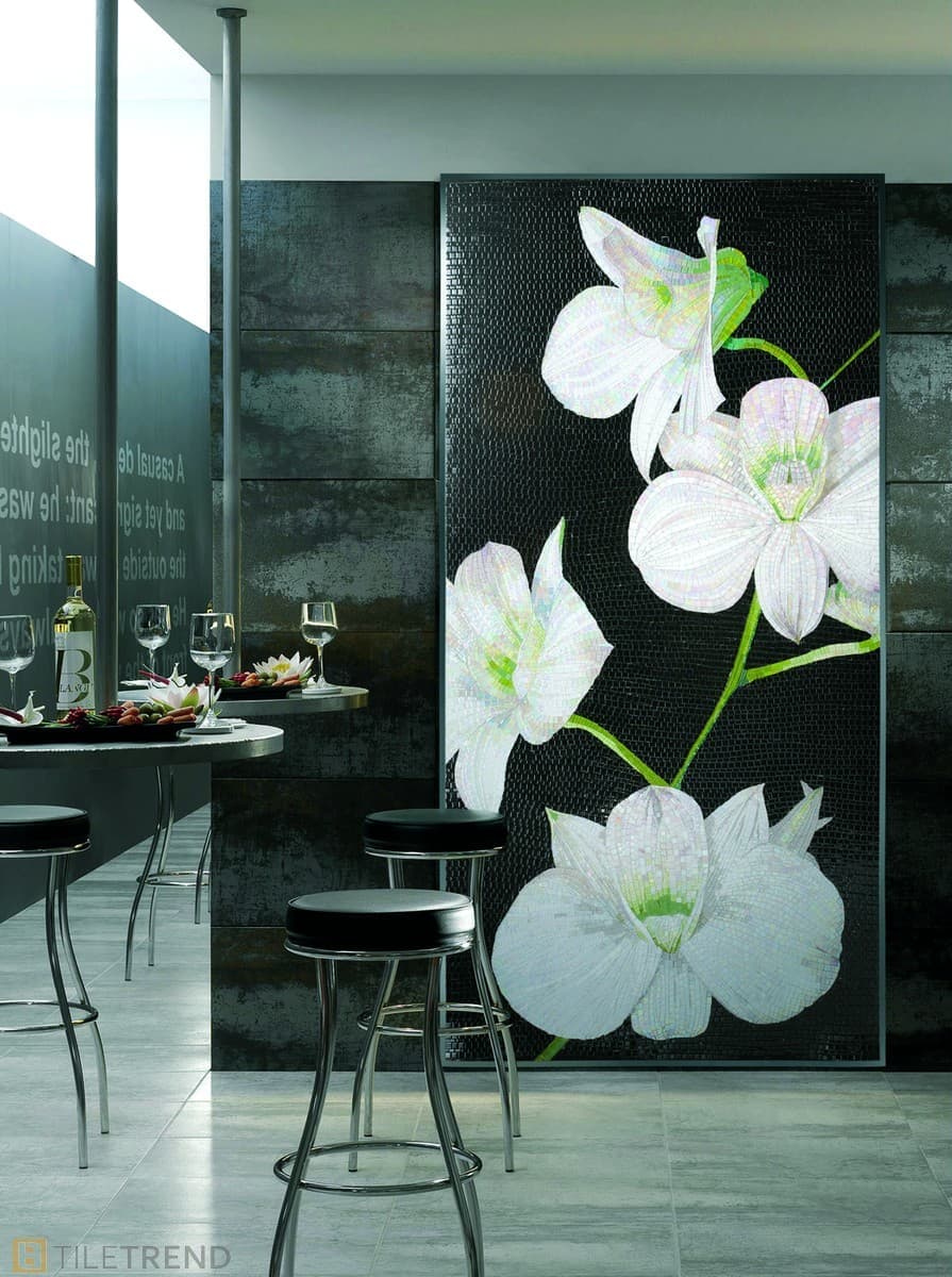 Мозаика Bars Crystal панно Chinese Orchid 100x200 см.