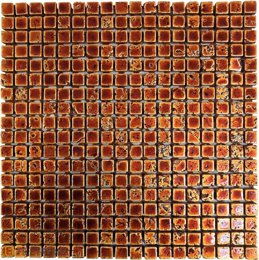 Каменная мозаика Petra Antiqua Lacca Arancione LVA12 1.5x1.5 см.