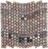 Мозаика Bars Crystal Mosaic Микс Wave Copper PT 128 1 298х310 см.