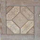 Декорированная мраморная плитка Lithos Quadrotta 1C Travertino Noce-Biancone/Trani 33x33