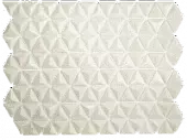 Стеклянная мозаика Lace 2 Triangle White 29.3x28.3 cm